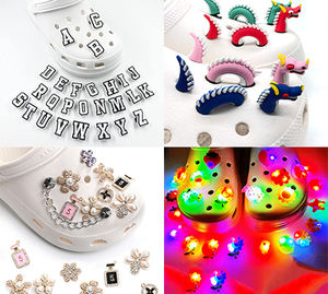 Encantadores dijes de hongos personalizados para zapatos con poses divertidas, decoraciones de hongos coloridas personalizadas para zuecos - Product Image 4