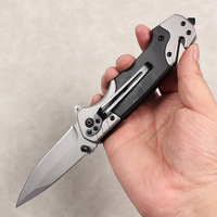 Vente directe d'usine, couteau de poche pliable en titane EDC avec clip de ceinture, brise-vitre pour le camping et la chasse