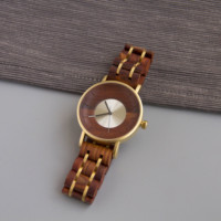 Jam Tangan Kayu Baru untuk Pria, Kayu Alami dan Logam, Jam Quartz