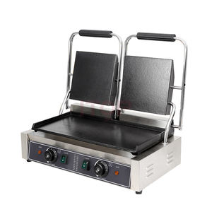 Venta directa de fábrica, equipo de cocina de uso comercial, prensa de sándwich Panini eléctrica de acero inoxidable, parrilla de <span class=keywords><strong>contacto</strong></span> - Product Image 6
