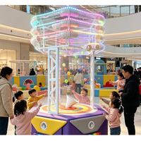 Moetry Kids Wind Tunnel, aire de jeux intérieure, lanceur de balles, souffleur d'air, jeu interactif pour parc d'attractions, musée pour enfants