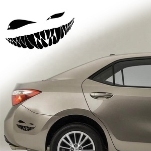 Pegatinas <span class=keywords><strong>personalizadas</strong></span> únicas <span class=keywords><strong>para</strong></span> coche, calcomanías de motocicleta, elegante cara sonriente del diablo, pegatinas de decoración <span class=keywords><strong>para</strong></span> carrocería de coche, vinilo <span class=keywords><strong>para</strong></span> personalización de coches - Product Image 3