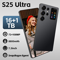 Smartphone S25 Ultra 5G 16 Go 1 To Écran AMOLED 7,3 Pouces Appareil Photo 108 MP Batterie 8800 mAh Android 15 Déca-Core Déverrouillage Facial