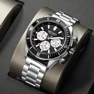 Montre-bracelet sportive lumineuse pour homme, montre à quartz de style professionnel, compatible avec les bracelets en acier et en silicone. - Product Image 5