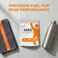 Poudre de L-Arginine Alpha-Ketoglutarate AAKG OEM ODM pour stimuler l'oxyde nitrique, la pompe musculaire, pré-entraînement, supplément nutritionnel sportif
