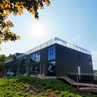 Maison mobile isolée de 40 pieds 20 pieds, imperméable et préfabriquée, villa plate de 2 3 4 5 chambres à coucher, maison préfabriquée en conteneur extensible