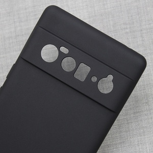 Coques de téléphone en TPU souple noir pour Pixel 6 Pro, coque en carbone fine, cuir ultra fin pour Pixel 6 Pro, coque de téléphone avec airbag - Product Image 1