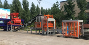 Multifunctional PLC <strong>QT5</strong> - <strong>15</strong> Chain Paving and Mud Making Machine 220V for <strong>Cement</strong> Core Concrete Hollow Production Line - Product Image 2
