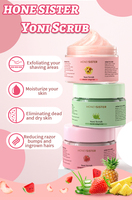 Logo personnalisé en gros hygiène féminine Yoni gommage avec extraits de plantes biologiques gommage exfoliant