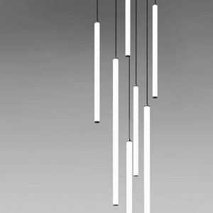 Minimalist Long Strip Pendant <b>Light</b> Led White Adjustable Height For Home Bar <b>Dining</b> Room Bedroom Decoration Zhongshan Lighting - Product Image 4