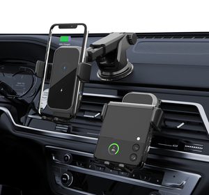 Accesorios para teléfono móvil Soporte para cargador de teléfono móvil Imán automático Cargador de coche rápido inalámbrico de 15W para Iphone - Product Image 6