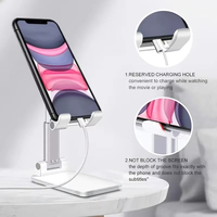 Support de Téléphone Portable pour iPhone 16 Pro Max et iPad, Support de Tablette Réglable pour Bureau, Support Universel de Téléphone Cellulaire de Table