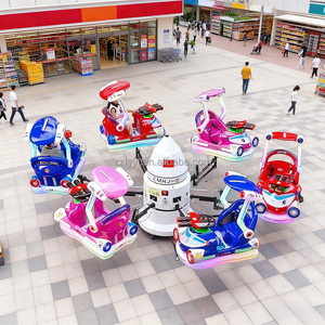 Avión Eléctrico Giratorio Móvil con Elevación para Centros Comerciales, Atracción Infantil Comercial <span class=keywords><strong>de</strong></span> 8 Asientos con Luces LED y Música - Product Image 6