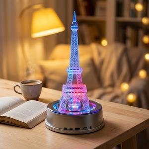 Sculpture de tour de bâtiment célèbre personnalisée en cristal, modèle de tour Eiffel de <span class=keywords><strong>Paris</strong></span> - Product Image 4