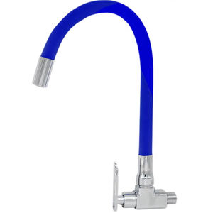 Grifo <span class=keywords><strong>de</strong></span> Cocina Monomando <span class=keywords><strong>de</strong></span> Pared, Colorido, Cuerpo <span class=keywords><strong>de</strong></span> Zinc, Mango <span class=keywords><strong>de</strong></span> Plástico, Manguera Flexible, Diseño Contemporáneo, para Uso en Hoteles - Product Image 5