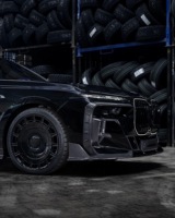 Kit Carrosserie en Fibre de Carbone Sec MSY Style pour BMW Série 7 G70, Lame Avant et Diffuseur Arrière Aileron