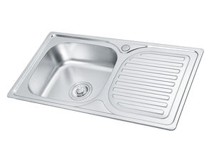 LW-7642 Lavello da Cucina a Doppia Vasca Economico in Acciaio Inox con Rubinetto, Modello 201 - Product Image 6