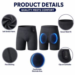 Shorts de yoga sans fil intelligents pour hommes, taille haute, avec pulvérisation d'eau, pour entraînement, gym, fitness, vêtements de sport, ensemble de yoga - Product Image 2