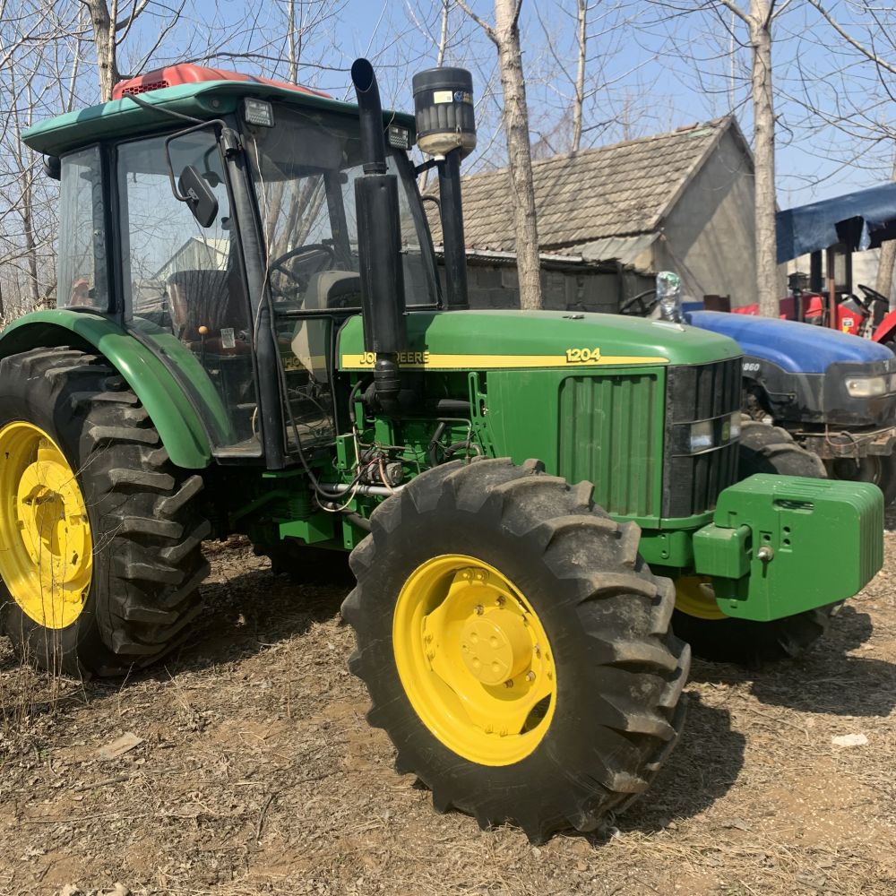 used second hand new wheel tractor 4X4wd john deere 120hp with farming equipment agricultural machinery mini compact loader