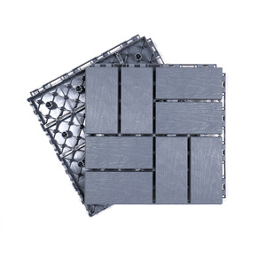 Huixin Wood Plastic Composite Interlocking Flooring 30x30cm Matte Floating Click Laminated Floor For Balcony Restaurant - Product Image 1