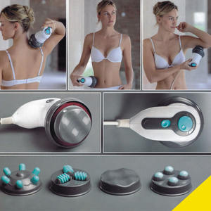 Salute prodotto di cura 5 in 1 di cura di bellezza massaggiatore 3d massaggiatore con funzione di calore elettrico di vibrazione del corpo massaggiatore - Product Image 5