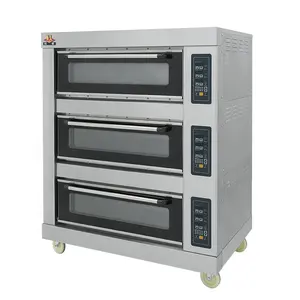 工业商业蛋糕披萨面包制作甲板托盘电动烘焙烤箱出售烘焙