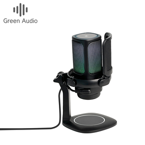 ไมโครโฟน GAM-S1 RGB แบบ USB สำหรับพอดแคสต์ วิดีโอ ไมค์คอนเดนเซอร์ พร้อมปุ่มปิดเสียงเร็ว ขาตั้ง ป๊อปฟิลเตอร์ ไฟ RGB ตัวกันกระแทก - Product Image 1