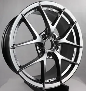 Jy新设计黑色BBS车轮15 16 17 18 19英寸轮辋4/5孔铝合金车轮乘用车