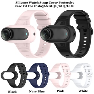 Action-Kamera Zubehör Schutzhülle Weiche Silikon-Uhrenarmband für Insta360 G02 G03 <span class=keywords><strong>G03S</strong></span> Uhrenarmband - Product Image 2