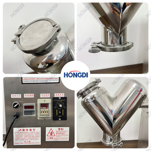 Mélangeur de laboratoire en V de 10 L, mélangeur en V de table en acier inoxydable pour une uniformité élevée des poudres en recherche et pour les tests à l'échelle pilote - Product Image 5