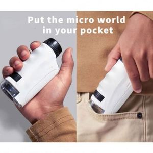 Handheld <b>Microscope</b> Kit Lab LED Light 60X-120X Lab Mini Handheld Battery Powered <b>Microscope</b> With LED Light Kids Science - Product Image 6