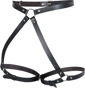 Fornitore all'ingrosso di giocattoli BDSM, imbracature in pelle punk per cosce da <span class=keywords><strong>donna</strong></span>, catene per vita punk, gioielli e catene per il corpo - Product Image 2