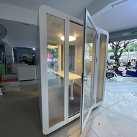 PYinC |   Cabine de bureau insonorisée mobile très demandée, cabine de réunion confidentielle et cabine de studio d'enregistrement pour bureaux de coworking