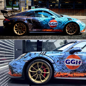 Film adhésif pour voiture NIKO, personnalisation complète du véhicule, marbre, anti-rayures, avec canaux d'air en PVC - Product Image 2