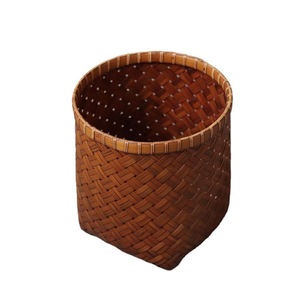 <b>Bamboo</b> Woven Basket Rectangle Storage Home Living Room Organizing <b>Container</b> Anji Crafted - Product Image 5