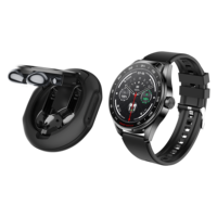 Reloj Inteligente Redondo con Auriculares Inalámbricos D9E 2026, Nuevo Diseño 2 en 1, Llamadas BT, Música, Frecuencia Cardíaca, Oxígeno en Sangre, Reloj Inteligente con Auriculares