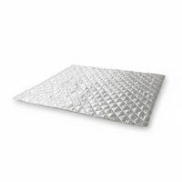 Cercueil funéraire blanc de style européen avec doublure matelassée en satin, matelas et housse intérieure en tissu de coton et de lin