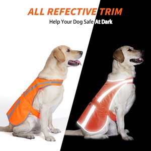 Gilet per cani riflettente ad alta visibilità Premium per razze medie e grandi maglioni per animali domestici con campana rimovibile per una caccia sicura - Product Image 3