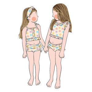 <span class=keywords><strong>Maillot</strong></span> <span class=keywords><strong>de</strong></span> <span class=keywords><strong>bain</strong></span> 2 pièces pour filles Vente en gros <span class=keywords><strong>Moderne</strong></span> Personnalisable Design avec écran solaire Upf50 + Été Mignon - Product Image 3