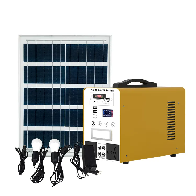 256WH 384WH Lithium Solar Generator 300W 500W Portable Solar Power Station with Radio and MP3,and Bluetooth Power Bank
