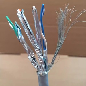 สายเคเบิลอีเทอร์เน็ตความเร็วสูง Cat6A สายเคเบิลข้อมูลเครือข่ายอินเทอร์เน็ตป้องกันคู่10Gbps SFTP LAN <span class=keywords><strong>RJ</strong></span> 45 <span class=keywords><strong>6A</strong></span> แมวสีเทา305M - Product Image 3