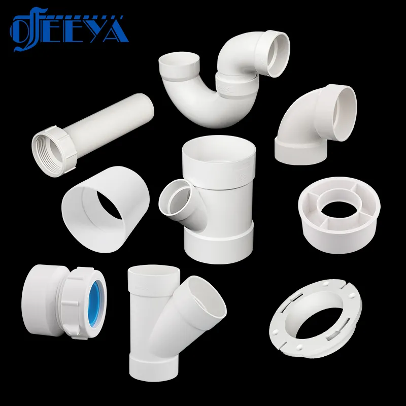 Ofeyaの強力な工場は、高品質でカスタマイズ可能な白いPVCプラスチック製水道管継手DWVティーパイプPVCティーを作成します