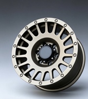 Nouvelles jantes de course tout-terrain monobloc forgées 6061-T6 à rayons multiples, avec simulation de beadlock, concaves profondes, en alliage pour 4x4, pick-up et SUV