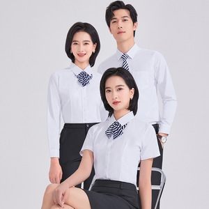 Unisex Short Sleeve Oxford Shirt 100 Polyester School Uniform For Students Teachers Spring 2025 - Product Image 2