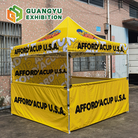 Tente de salon professionnelle en aluminium imprimée sur mesure pour l'extérieur avec fenêtres et portes, auvent publicitaire commercial avec logo, pop-up 10x15 pieds pour vendeurs
