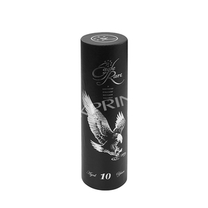 Custom Logo Emballage Rouge Box Boite Cadeau Tube Alcool Homme Papier Boite Rectangle Paper Packing Box Lux