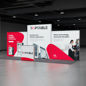 Tradeshow Exhibition Booth Display Tensión Tela Telón de fondo <span class=keywords><strong>SEG</strong></span> Pop up Led Caja de luz retroiluminada - Product Image 2