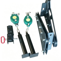 Dispositif de sécurité portable en acier robuste pour empilement de poids de fitness, anti-chute pour machine à câble, idéal pour rack de squat et entraînement fonctionnel