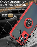Pour OPPO RENO 7 PRO 4G 5G Find X5 Pro Lite Porte-anneau Coque arrière avec anneau magnétique TPU PC Anti-chute coque de téléphone en gros