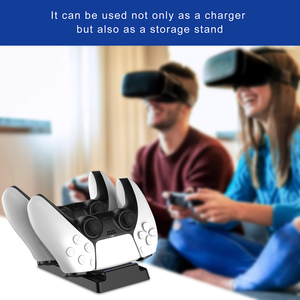 أسعار الجملة متعددة الوظائف 2 في 1 جهاز شحن محطة قاعدة مع مكافحة زلة وسادة تصميم ل PS5 تحكم - Product Image 6
